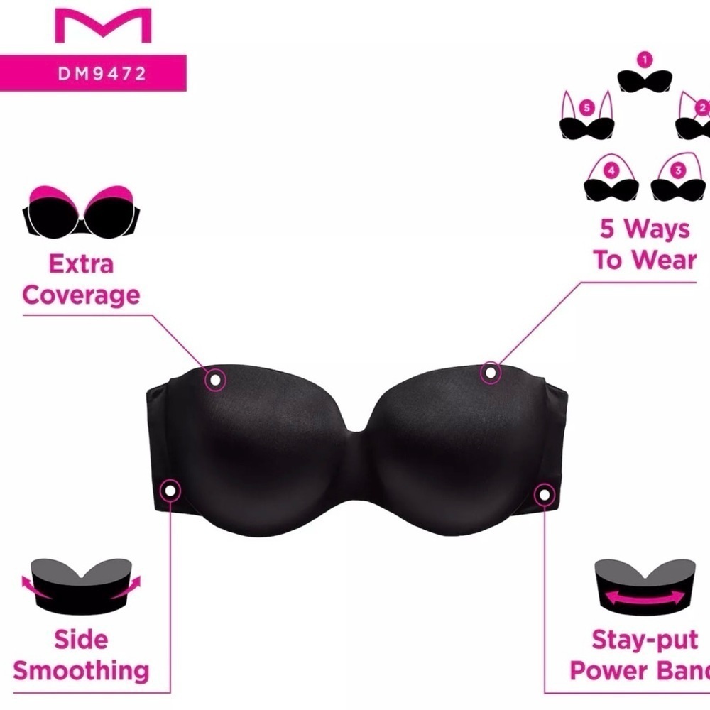 Maidenform Basically Sexy Full Coverage Strapless/Convertible Bra NWT - Picture 6 of 6